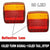 2X Square 26 Led Trailer Tail Lights Stop Brake Reverse Indicator Taillight Lamp