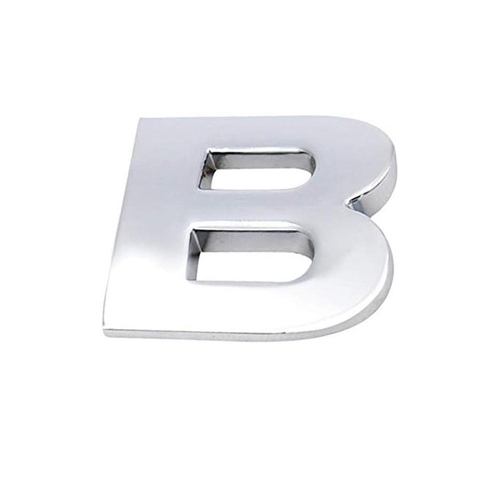 A-Z Alphabet Letters Car Sticker Self Adhesive Auto Badge Emblem 3D Chrome Good - C