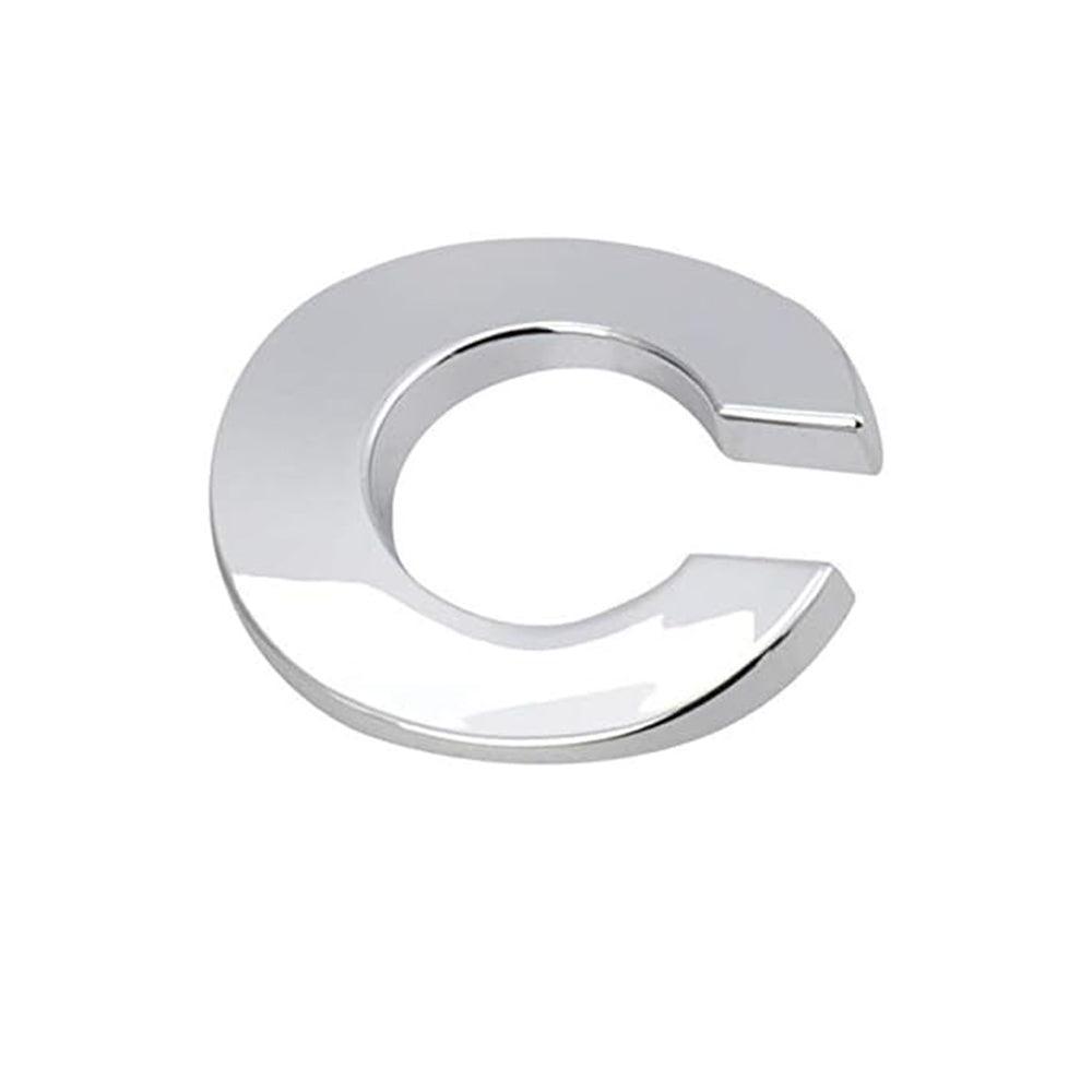 A-Z Alphabet Letters Car Sticker Self Adhesive Auto Badge Emblem 3D Chrome Good - O