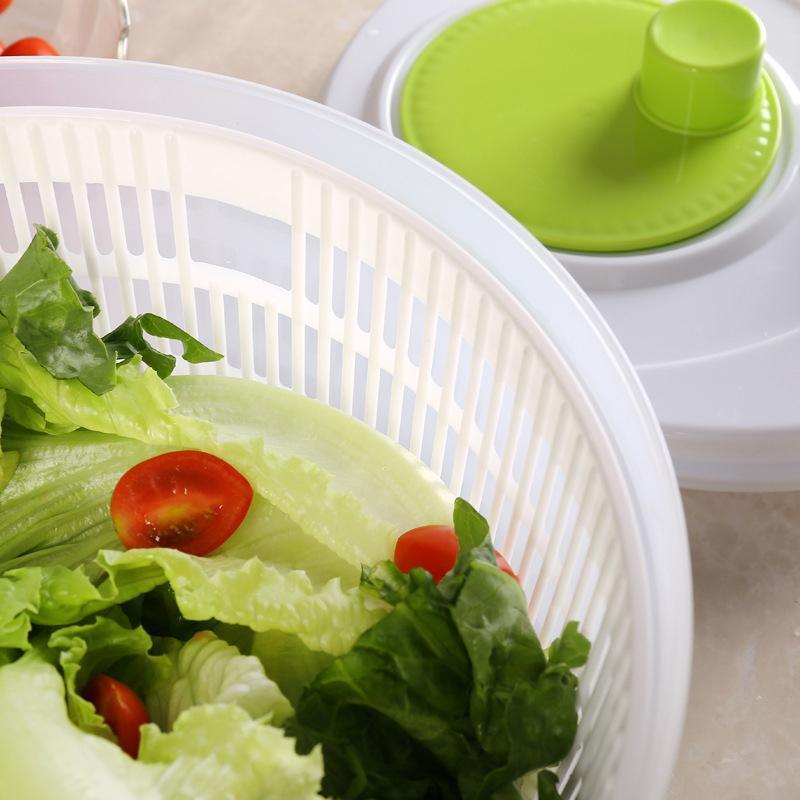 Large Salad Spinner 3L Vegetable Washer Dryer Bowl for Lettuce Spinach Broccoli