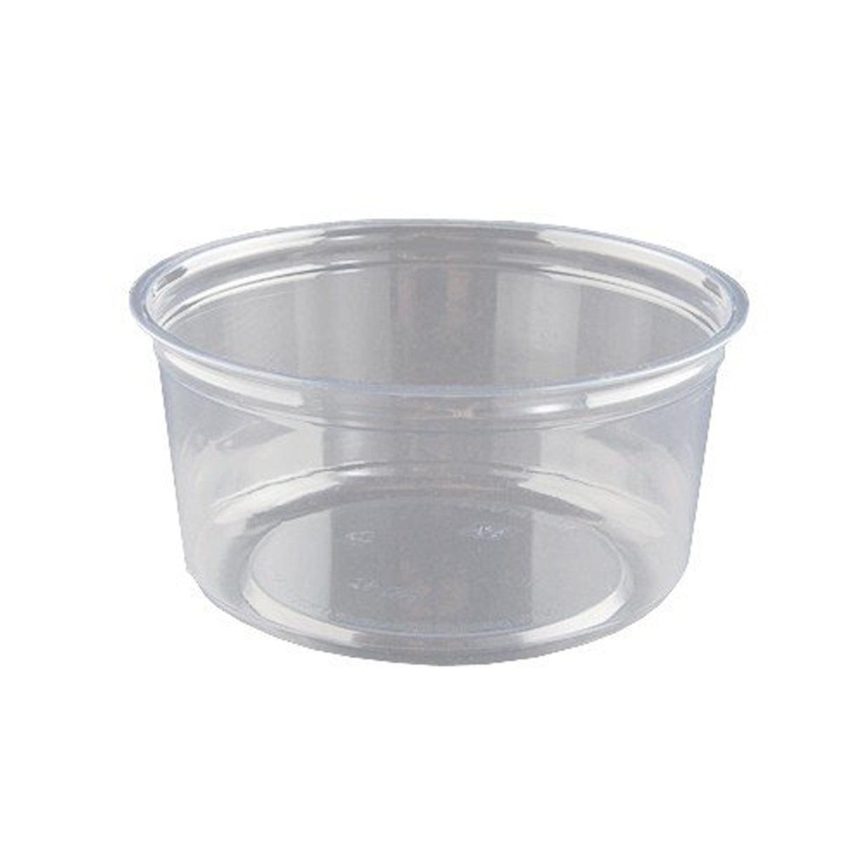 100PCS Transparent Packing Box With Cover Plastic Dessert Bowl Food Container - Lid