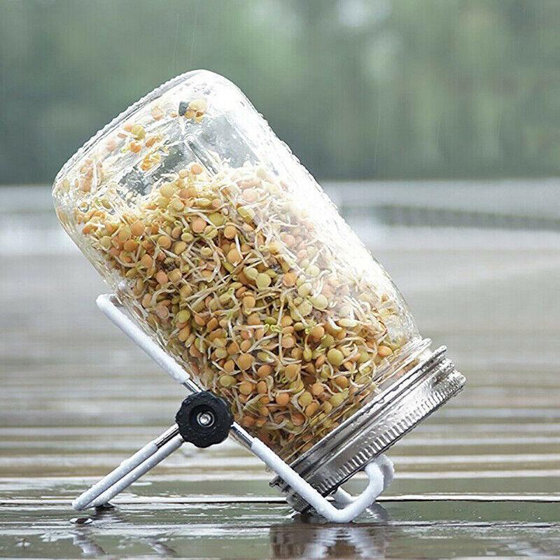 Seed Sprouting Lids Tools Strainer Screen Kits For Wide Mouth Mason Canning Jar - 1SET