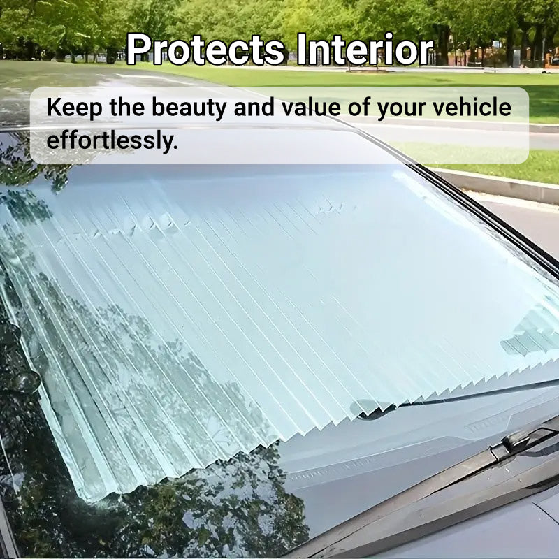 Retractable Folding Sunshade Car Curtain Blackout Window Shade Vehicle Sun Block