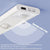 Ultra-Thin Intelligent LED Motion-Sensing Light Bar Rechargeable Strip Lamp - Remote Control Model - Black 30cm
