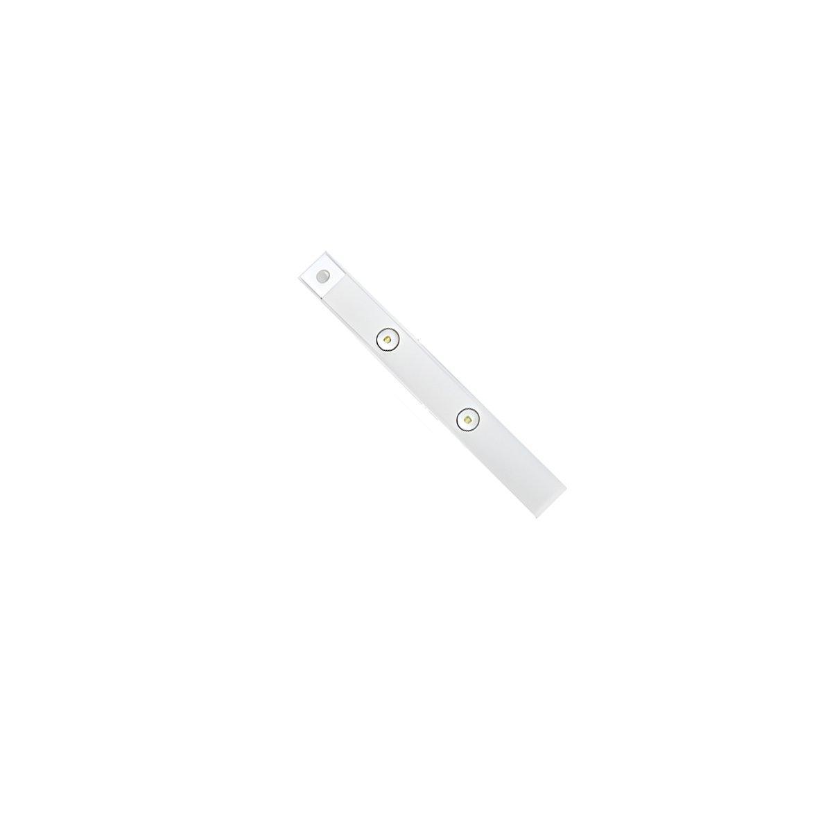 Ultra-Thin Intelligent LED Motion-Sensing Light Bar Rechargeable Strip Lamp - Remote Control Model - Black 30cm