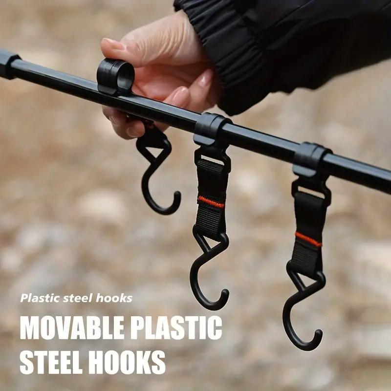 Outdoor Camping Hanging Rack Desktop Shelf Table Side Storage Camping Organizer