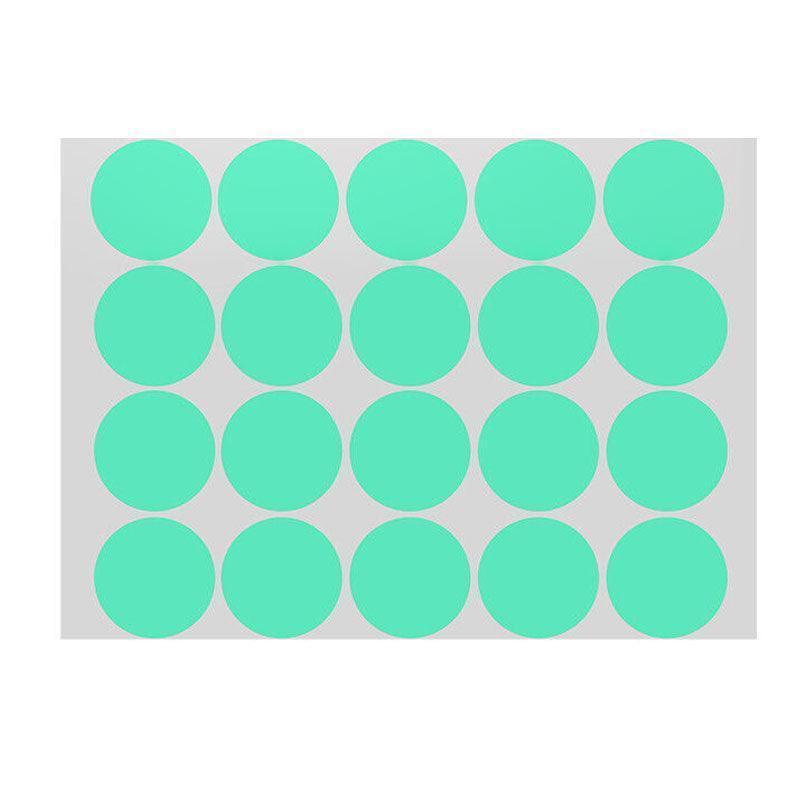 Green Assorted Sizes Colour Sticker Dots Adhesive Round Labels Circular Spot Scrapbook - 50mm*8 Dots