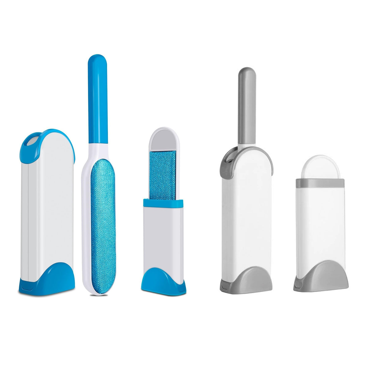 Pet Hair Remover Brush Reusable Static Lint Cleaner Clothes Carpet Sofa Bedding - Blue