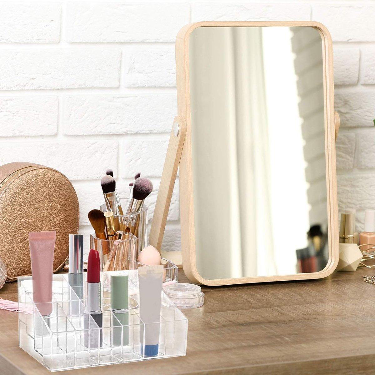 3pcs Transparent Lipstick Organizer Cosmetic Holder Storage Box for Makeup