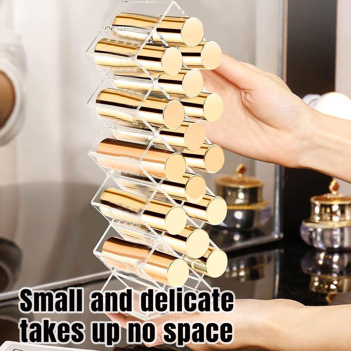 Fish Shaped Vertical Lipstick Storage Display Rack Cosmetic Organizer Holder Box