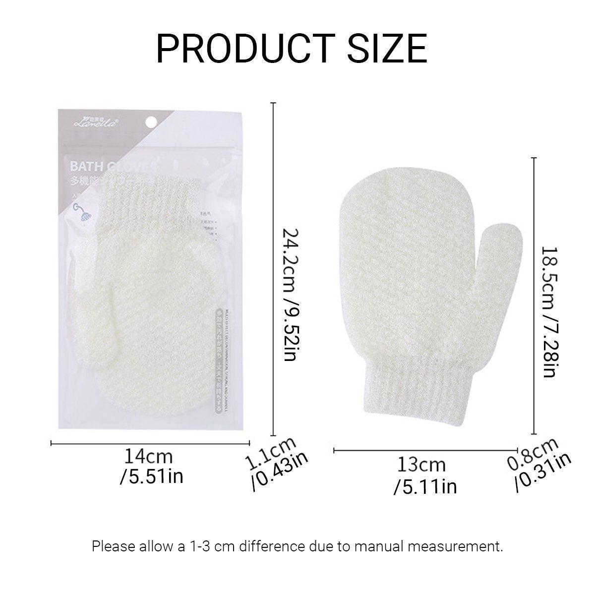 Bath Gloves Exfoliating Scrubbing Mitt Shower Cleaning Body Wash Supplies