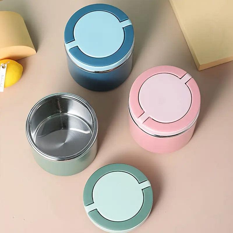 Stainless Steel Insulated Lunch Box Bento Box Thermal Food Container Breakfast - Pink