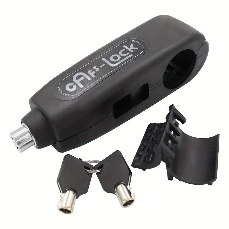 Motorcycle and Electric Bike Handlebar Lock Anti-Theft Security Lock for Bikes - Blue