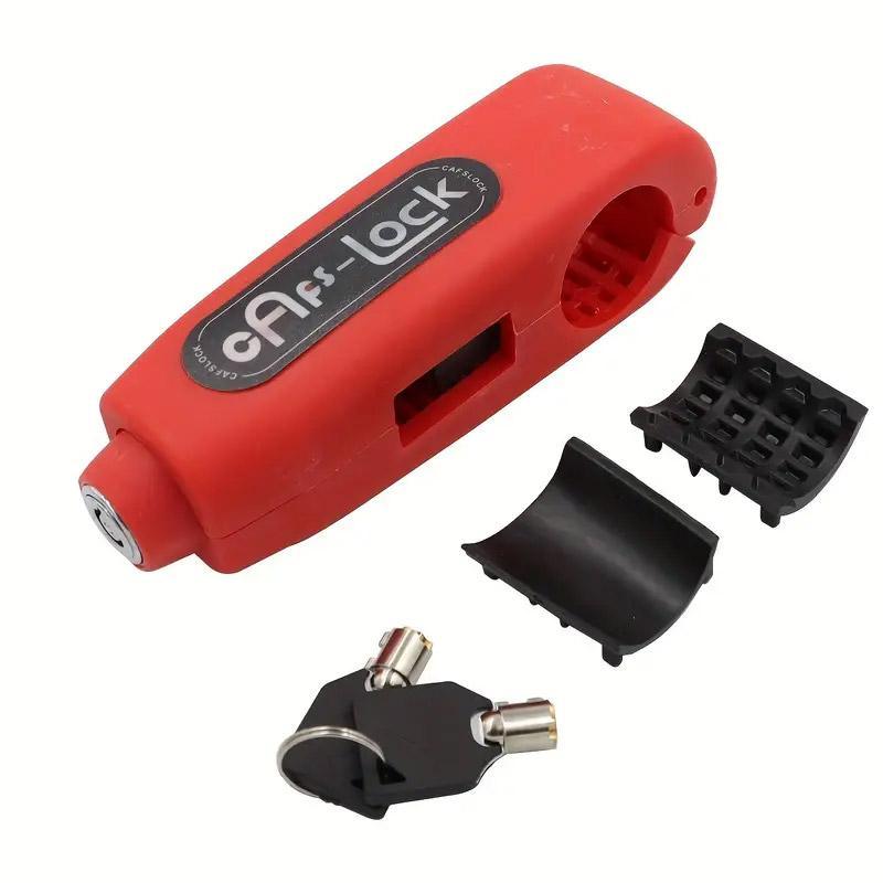Motorcycle and Electric Bike Handlebar Lock Anti-Theft Security Lock for Bikes - Blue