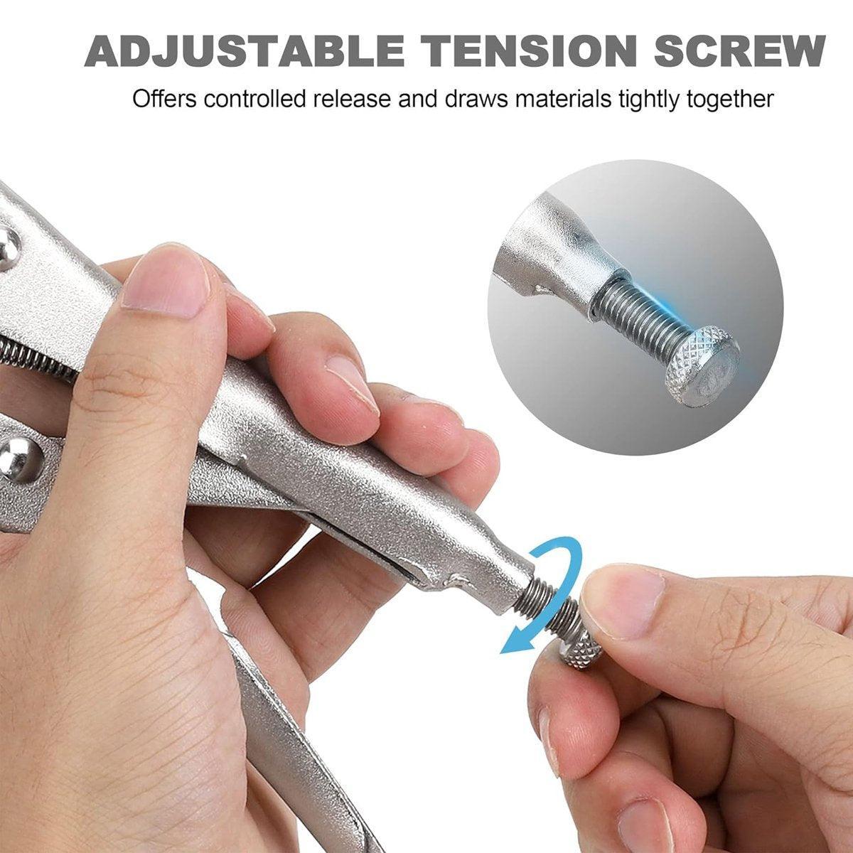 Multi-functional C-type Pliers Strong Manual Grip Round Mouth Clamping Tool - 5inch