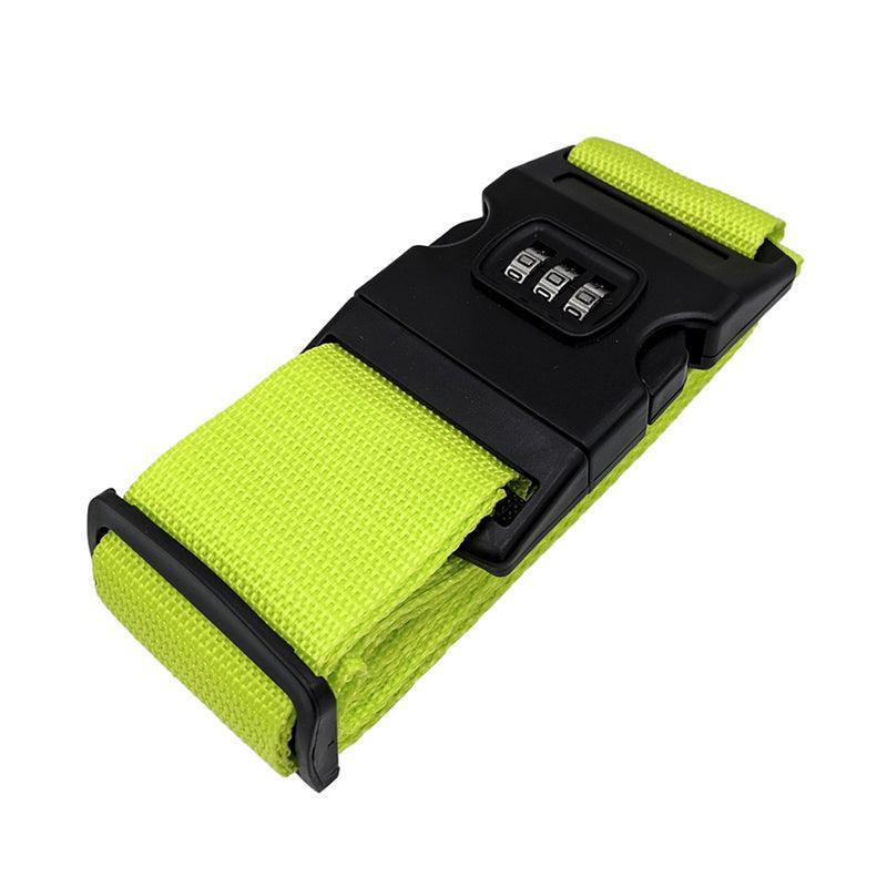 Luggage Strap Code Password Travel Suitcase Secure Lock Safe Nylon Packing Belt - Green