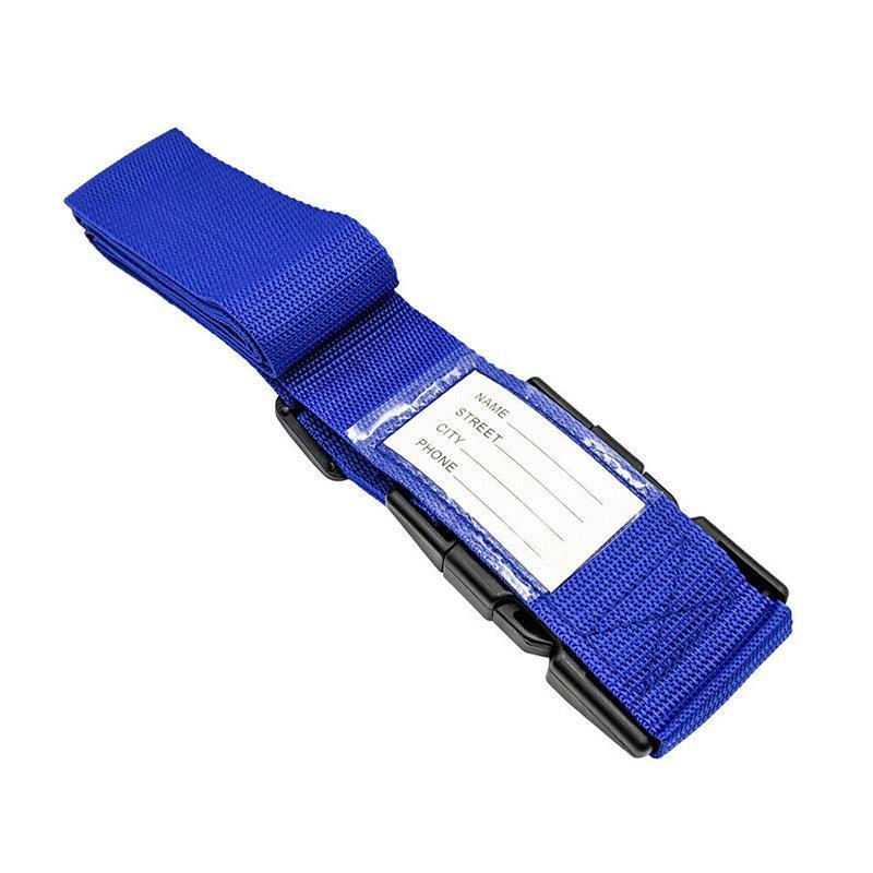 Luggage Strap Code Password Travel Suitcase Secure Lock Safe Nylon Packing Belt - Sky Blue