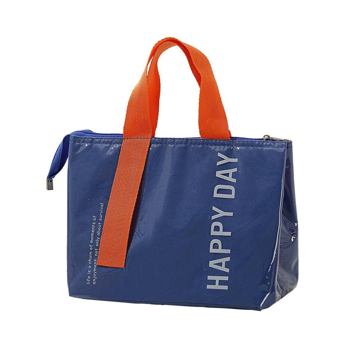 Large Capacity Lunch Bag Outdoor Picnic Aluminum Foil Portable Thermal Bag - Grey