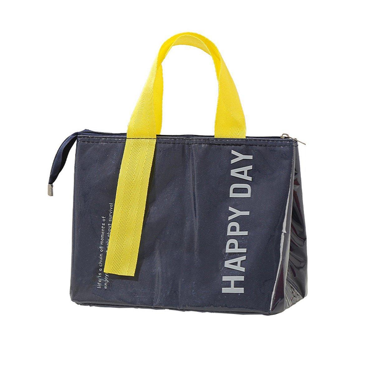 Large Capacity Lunch Bag Outdoor Picnic Aluminum Foil Portable Thermal Bag - Purple