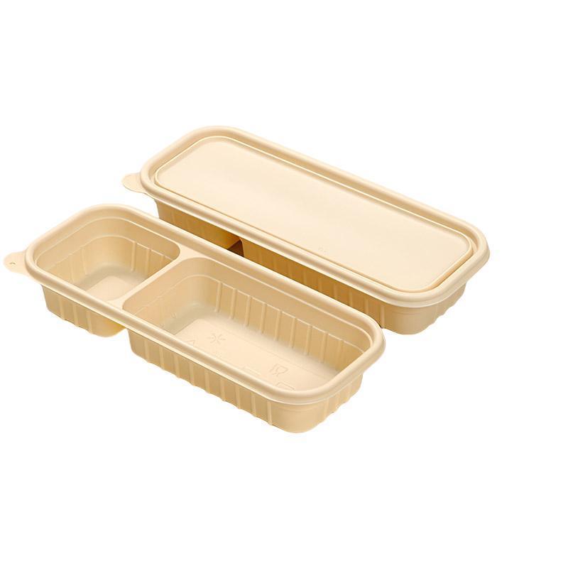 Biodegradable Corn Starch Meal Prep Containers Lids Durable Multi Compartment - A3