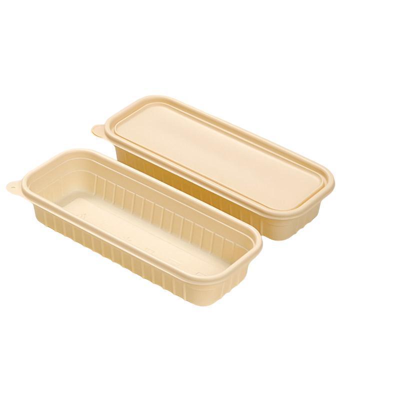Biodegradable Corn Starch Meal Prep Containers Lids Durable Multi Compartment - C2B
