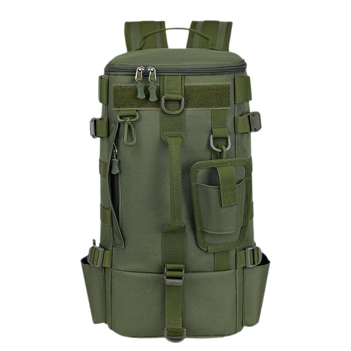 Waterproof Fishing Tackle Bag Large Capacity Multi Functional Shoulder Storage - Khaki Camouflage