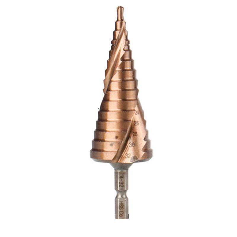 Hss M35 Cobalt Steel Step Cone Drill Bit Hole Saw Cutter 4-12/20/32Mm 5-21/27Mm - M35 Co 4-32mm