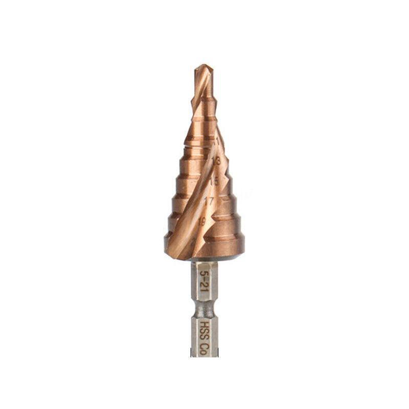 Hss M35 Cobalt Steel Step Cone Drill Bit Hole Saw Cutter 4-12/20/32Mm 5-21/27Mm - M35 Co 4-32mm