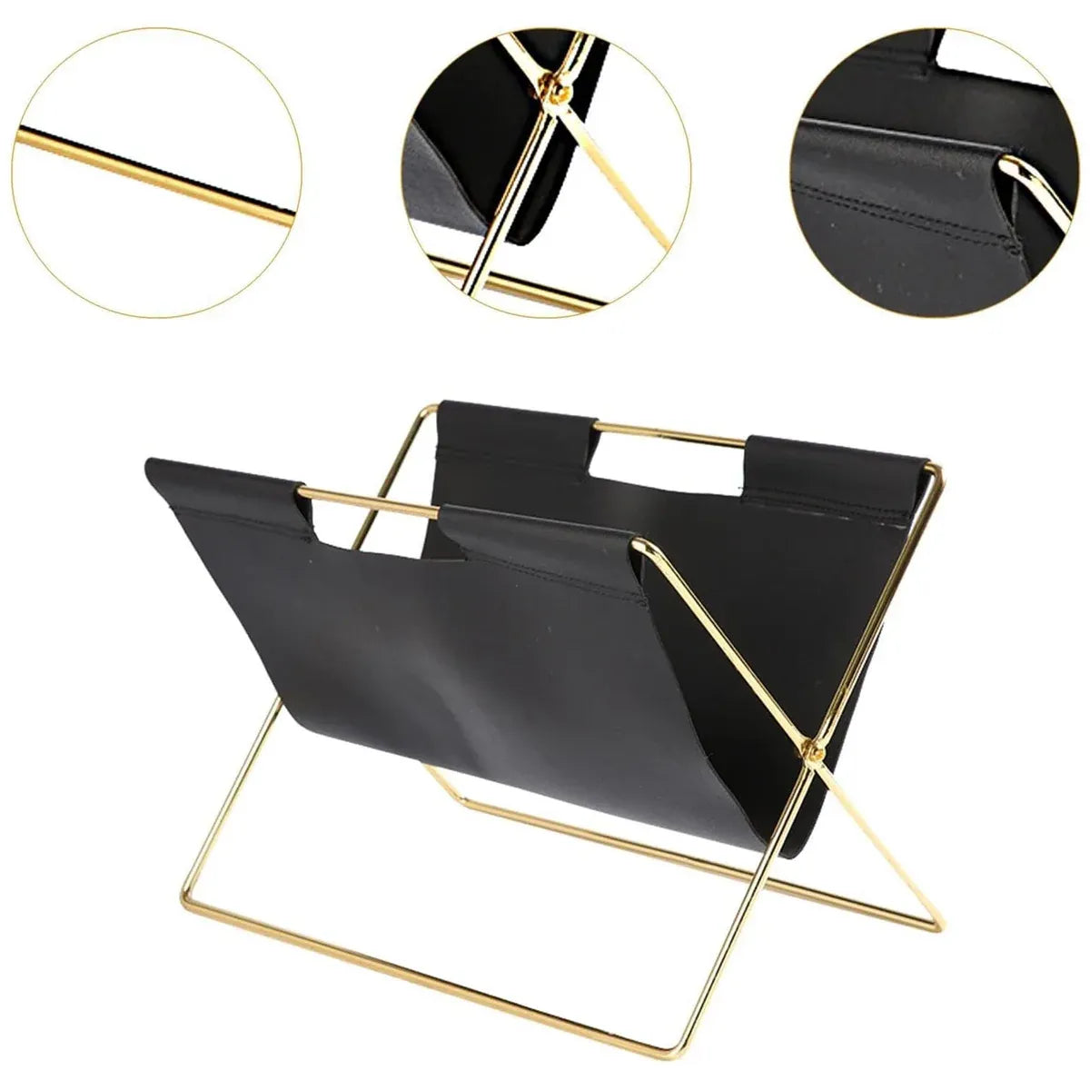 Minimalist Foldable Magazine Rack Easy to Storage Durable for Home Living Room