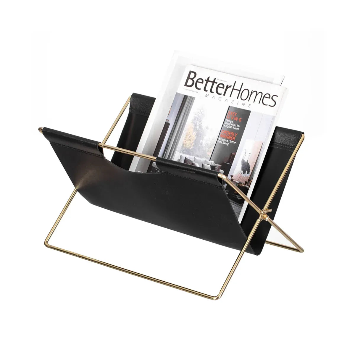 Minimalist Foldable Magazine Rack Easy to Storage Durable for Home Living Room