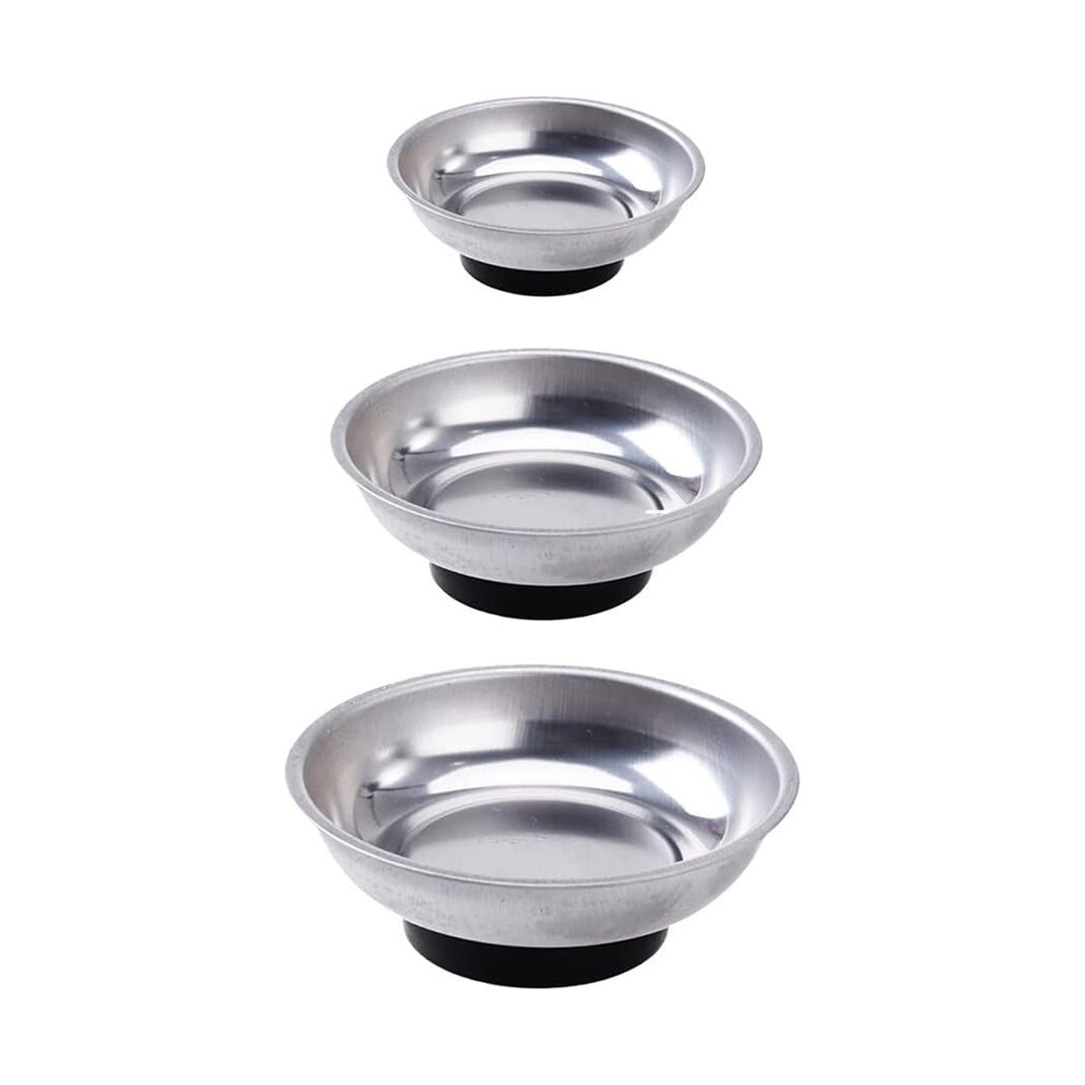 3 4 6 Inch Magnetic Parts Tray Set Stainless Steel Tool Bowl Organizer Holder