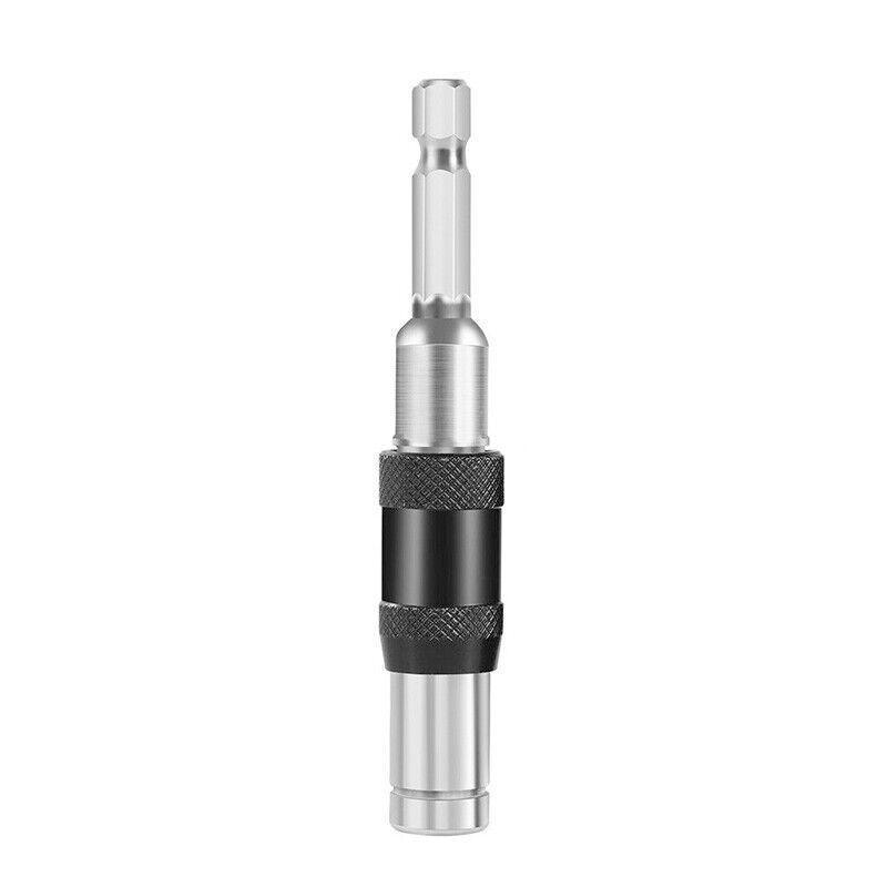 Pivoting Screwdriver Bit Holder Swivel Drill Adapter Tool for Impact Driver - Silver