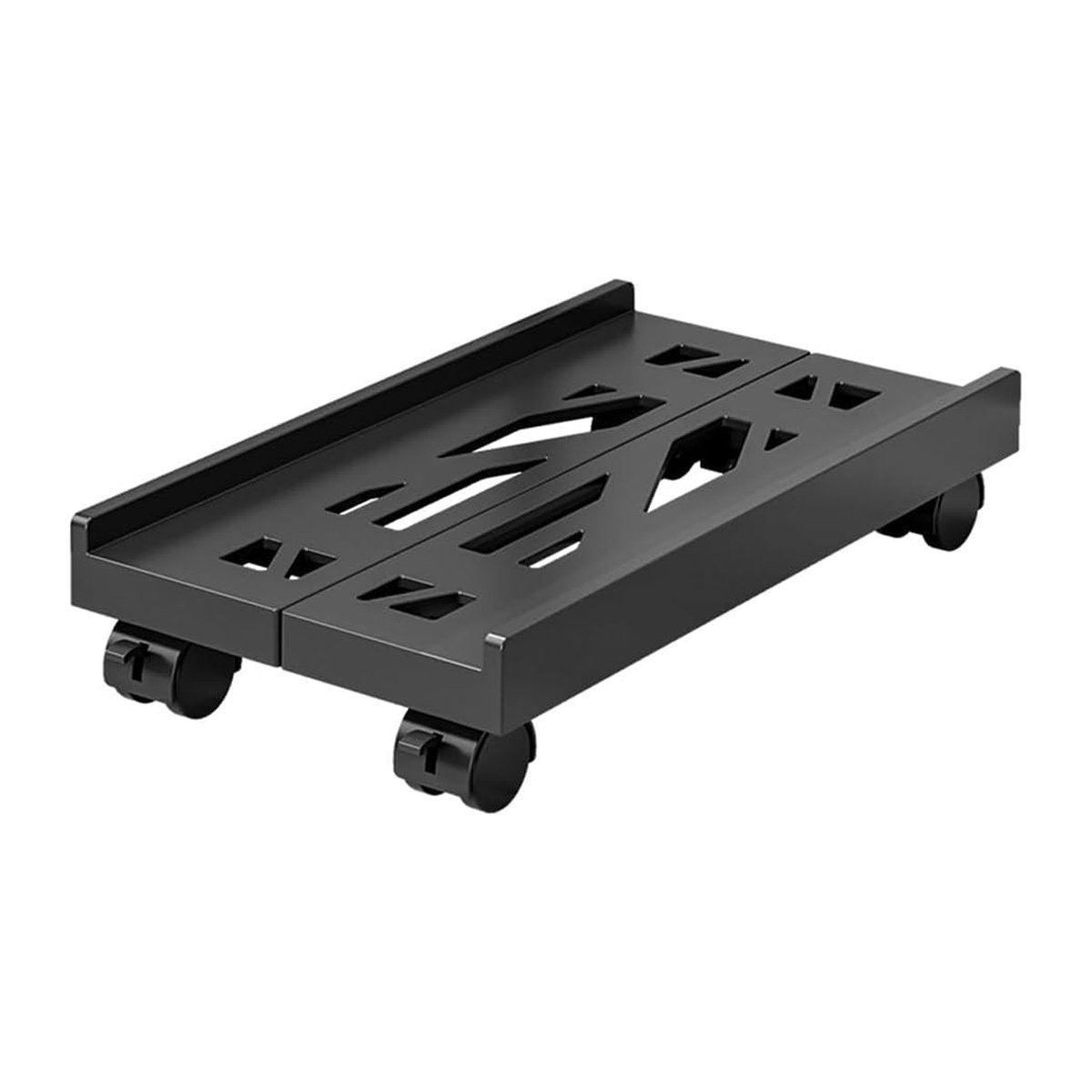 Plastic Computer Case Bracket Retractable Mobile Host Shelf for Under Desk Use