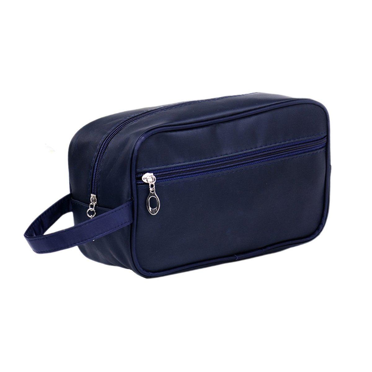 Large Capacity Portable Travel Cosmetic Bag for Men Outdoor Storage 3 Colours - Dark Blue