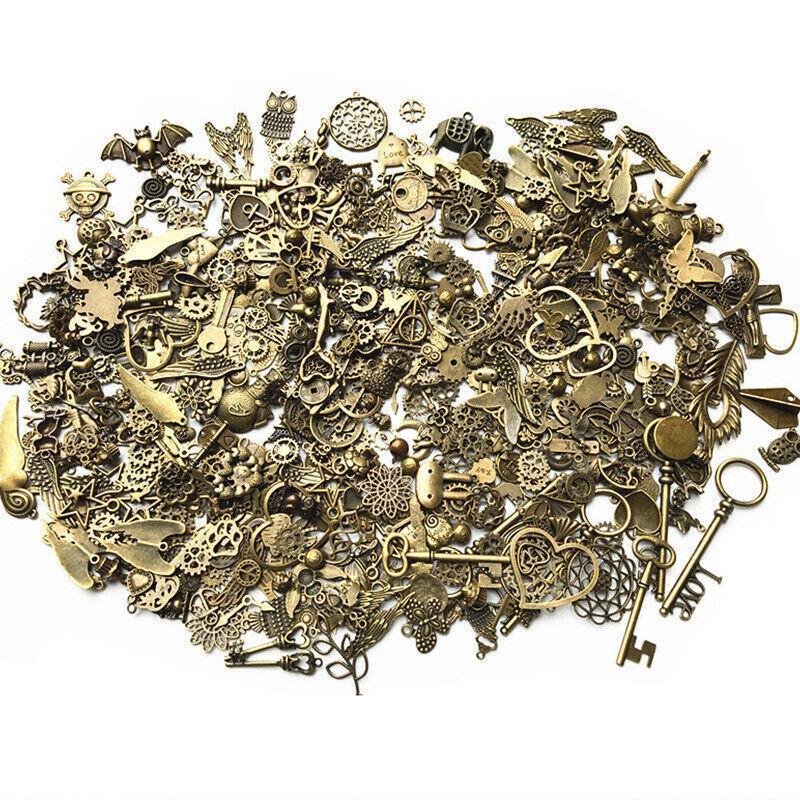 Bulk Tibetan Silver Mixed Charms Pendants For Jewelry Diy Making Craft Findings - Silver