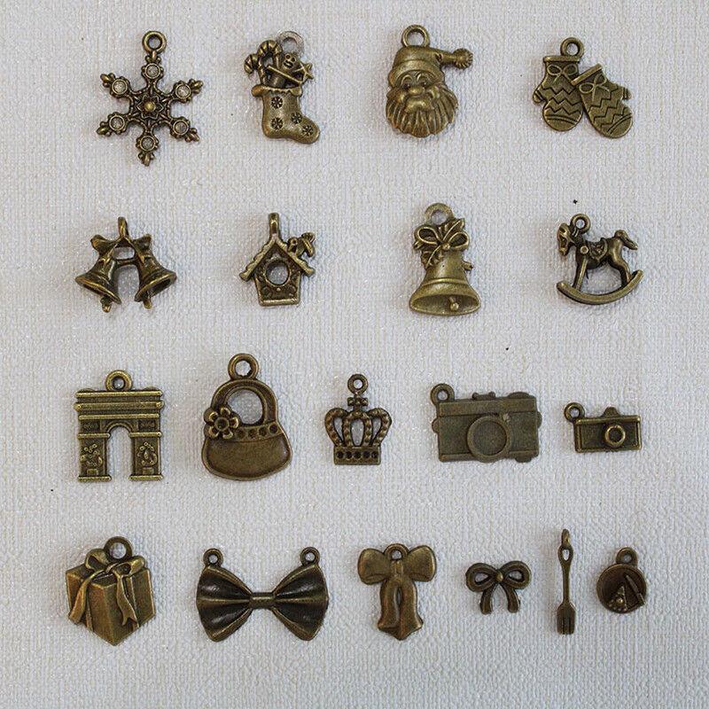 Bulk Tibetan Silver Mixed Charms Pendants For Jewelry Diy Making Craft Findings - Silver