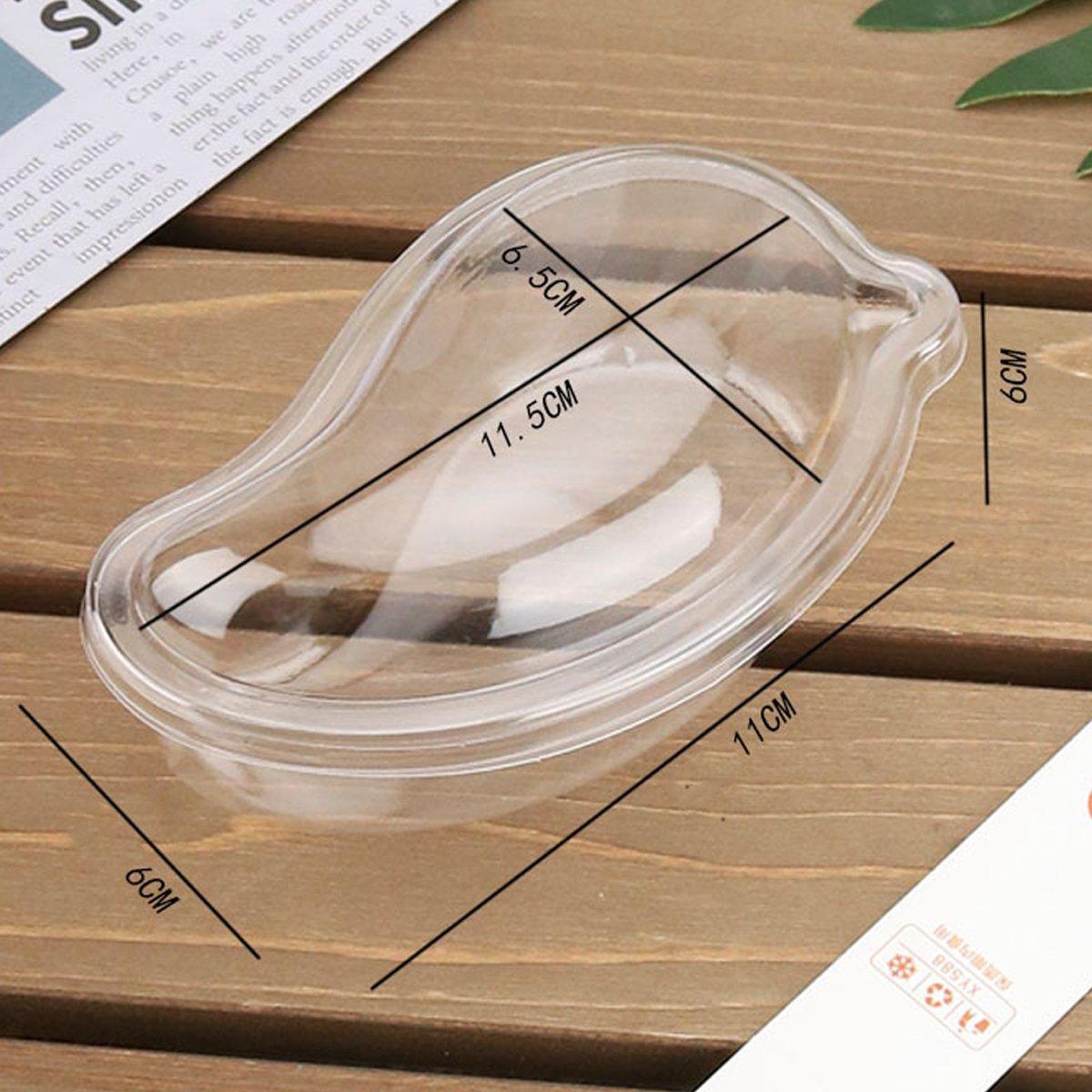 100PCS Clear Cake Boxes for Mousse Fruit Mango Layered Desserts Ice Cream Pastry