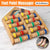 Six-Row Wooden Foot Roller Massager Colourful Relaxation Tool for Foot Relief