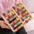 Six-Row Wooden Foot Roller Massager Colourful Relaxation Tool for Foot Relief