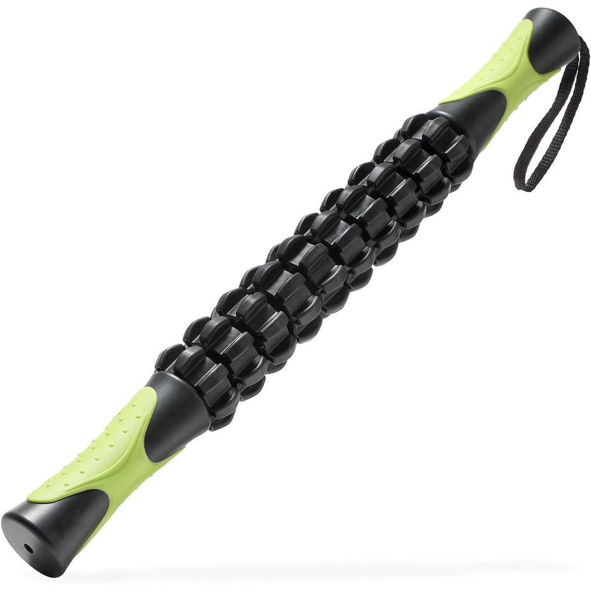 Muscle Roller Stick Full Body Fitness Massage Tool for Home and Gym Use - Black