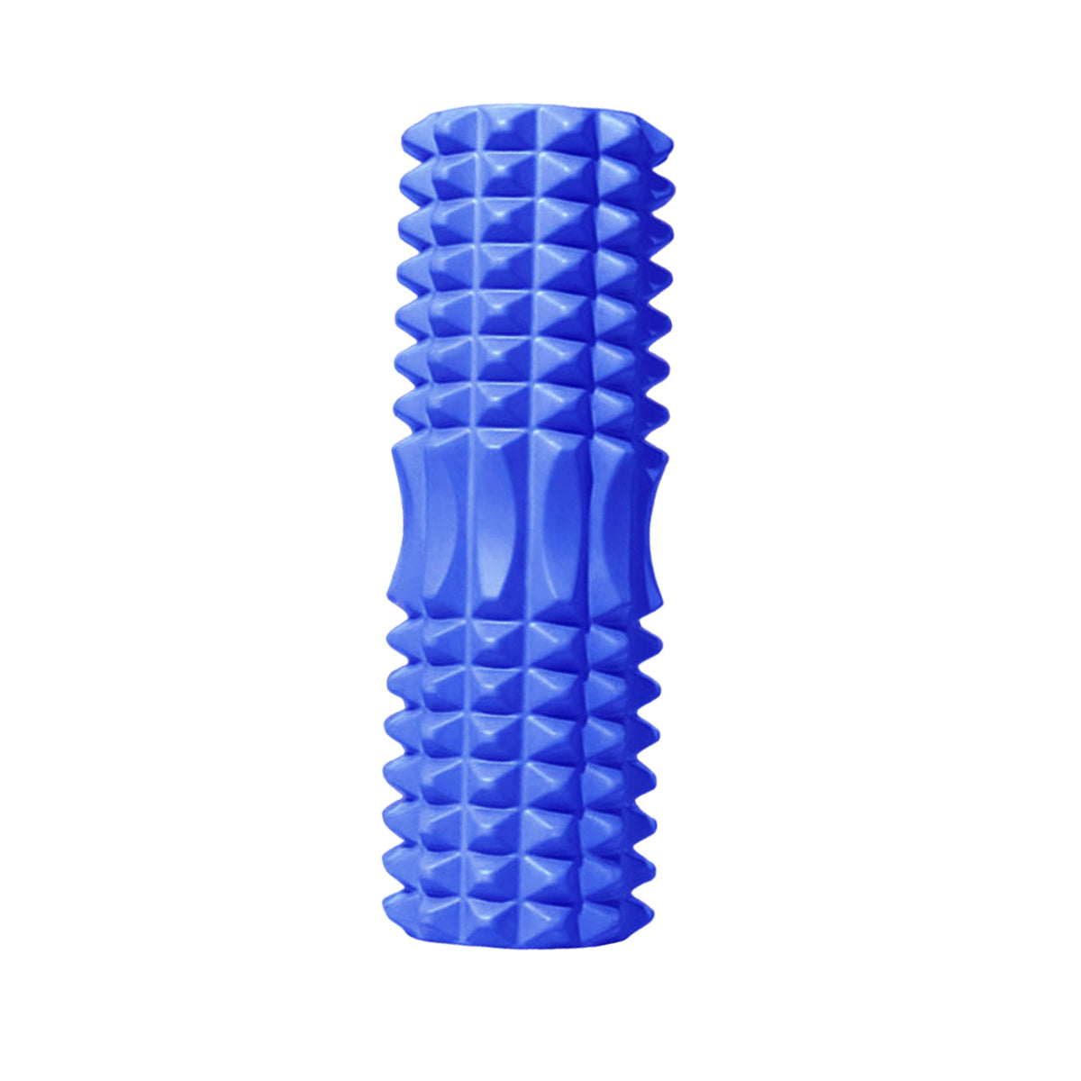 High Density EVA Foam Roller Yoga Massage Stick for Fitness - Wolf Tooth Style Purple-45cm