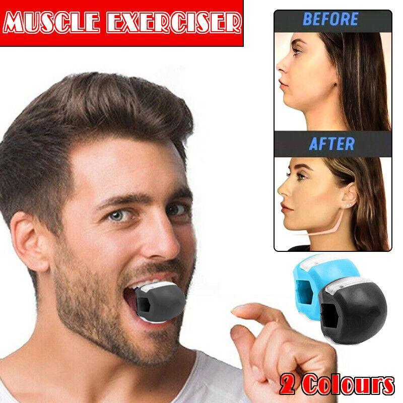 Anti-Age Toning Neck Facial Toner Jaw Exerciser Fitness Face Muscle Jawzrsize Au - Blue