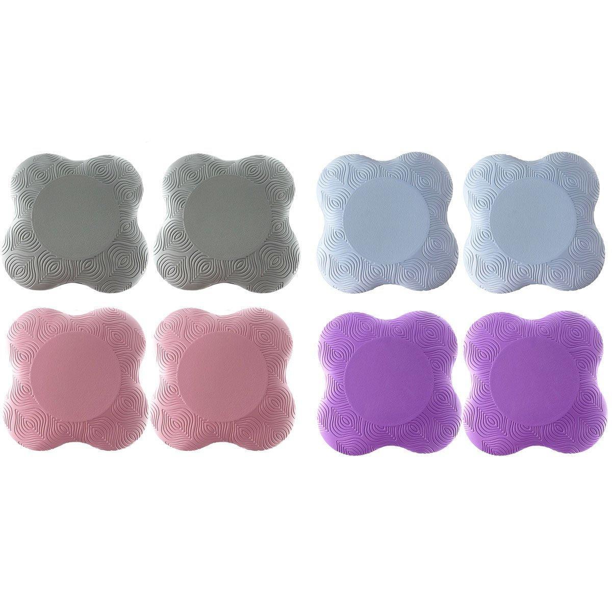 2pcs Thick Yoga Kneeling Mat Knee Cushion for Elbow Support Gym Workout Pad - Grey