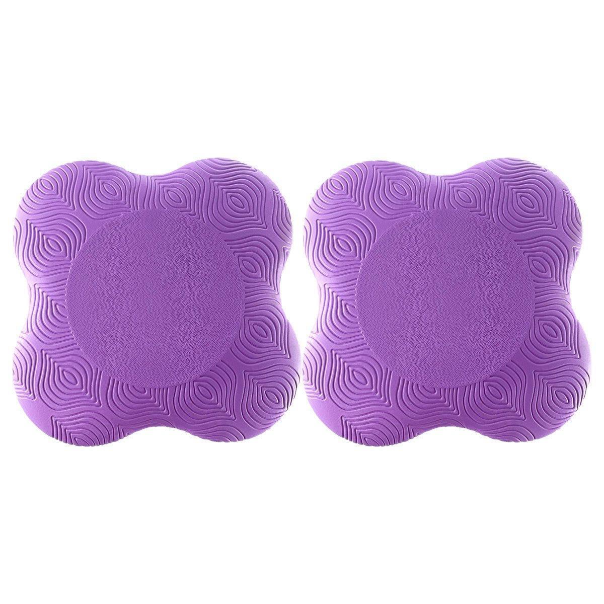 2pcs Thick Yoga Kneeling Mat Knee Cushion for Elbow Support Gym Workout Pad - Grey