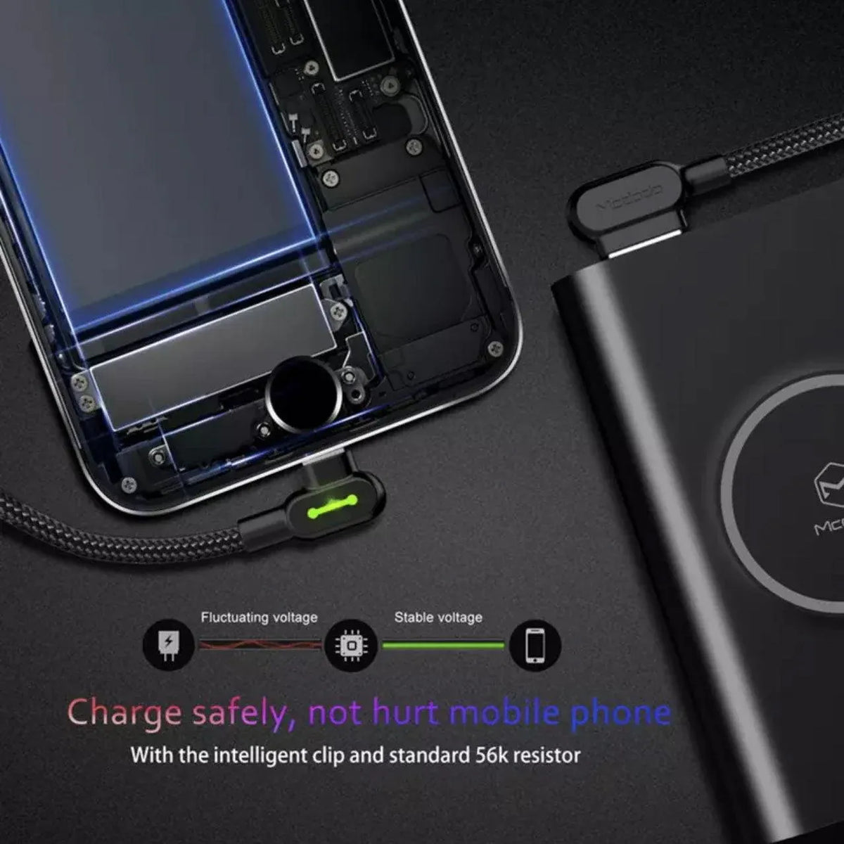 Mcdodo Fast Usb Cable Heavy Duty Charging Syn Charger Type-C 90 Degree Angle - 1.8m