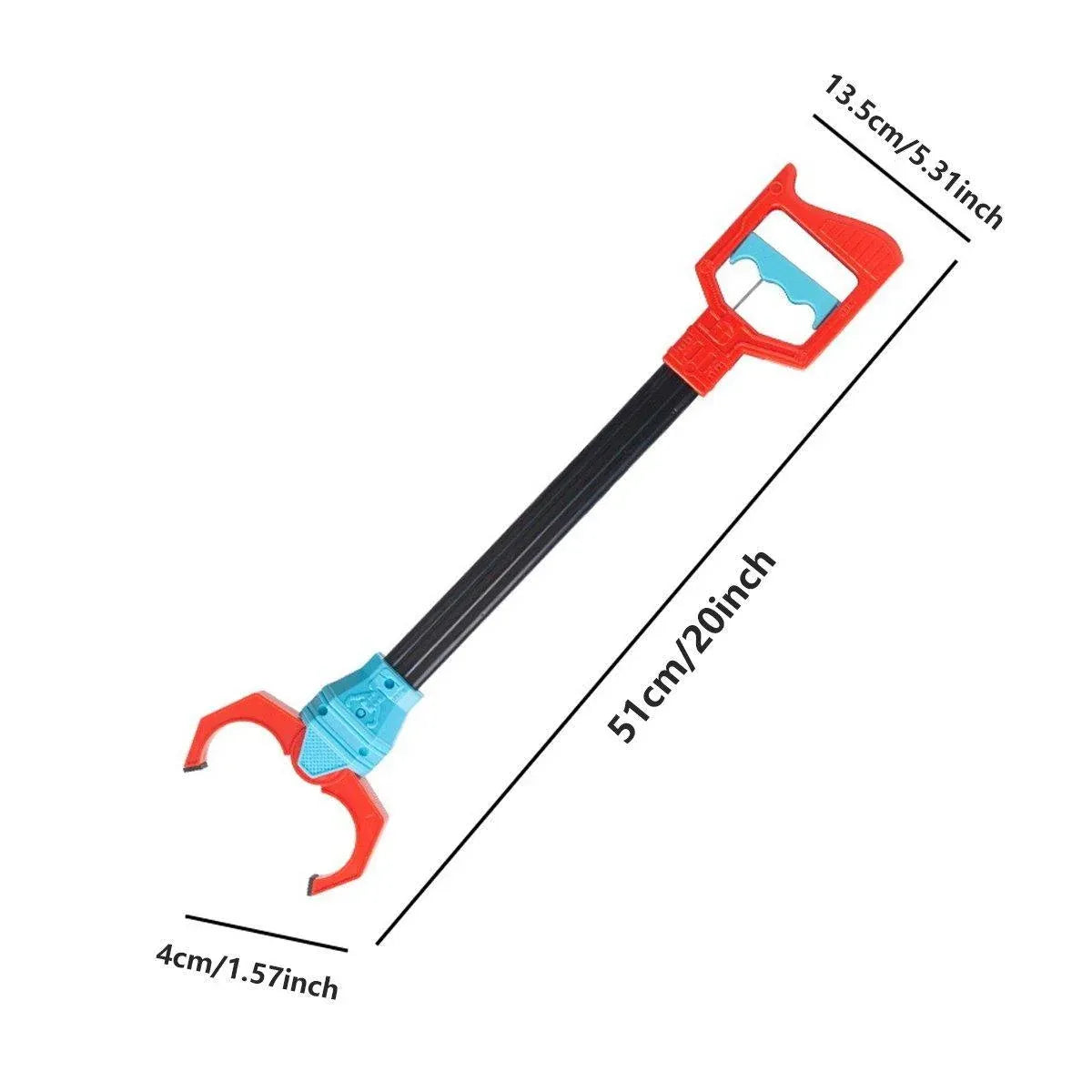 2-Piece Robot Claw Grabber Toy Set, Red and Blue