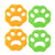 2/4PCS Pet Hair Remover Cat Fur Dog Hair Lint Catcher From Laundry Washing Machine - 2xFlower (Yellow+Green)
