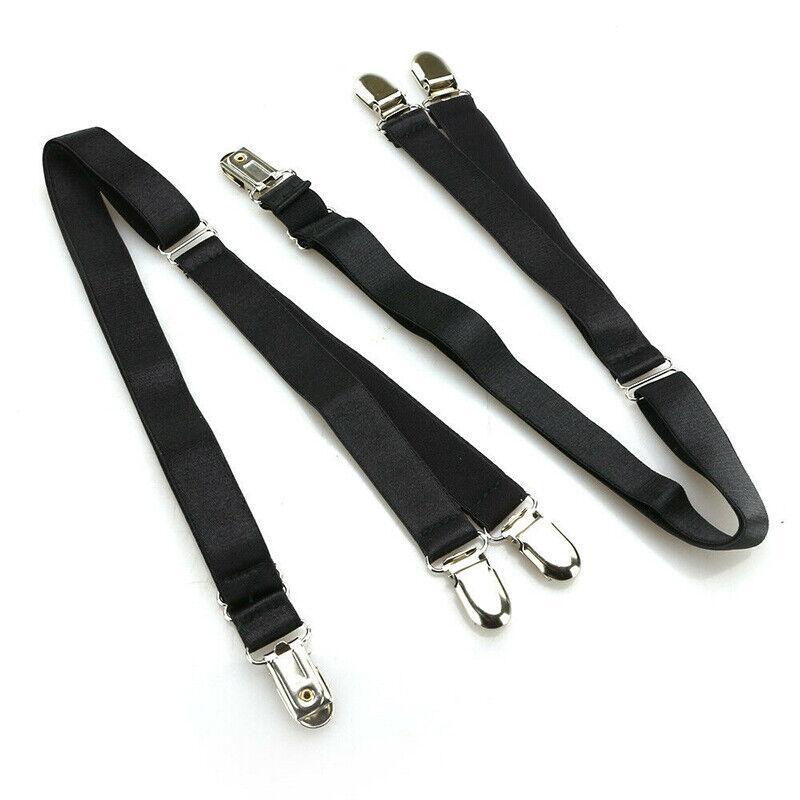 1 Pair Y-Style Shirt Stays Garters Uniform Suit Sock Hold for Men