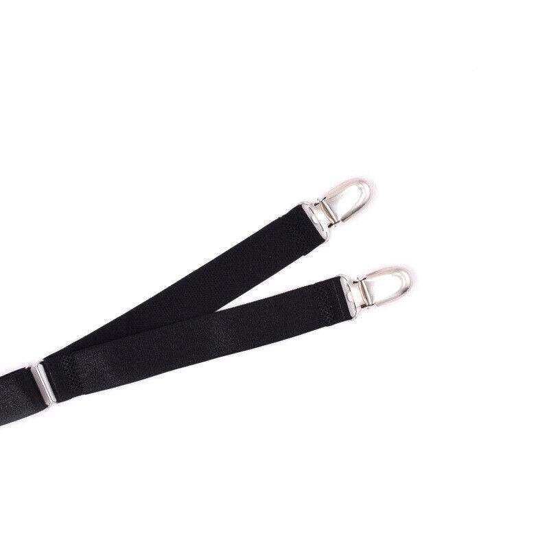 1 Pair Y-Style Shirt Stays Garters Uniform Suit Sock Hold for Men