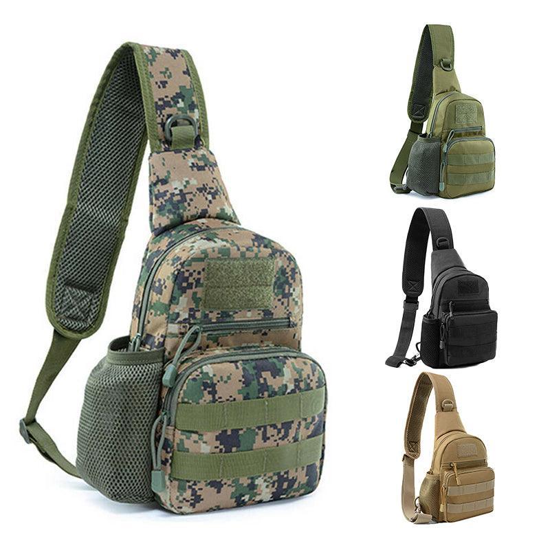 Man Shoulder Backpack Chest Bag Small Sling Cross Body Satchel Bag Outdoor - Camouflage